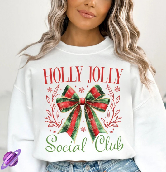 HOLLY JOLLY SOCIAL CLUB 2 CREWNECK SWEATSHIRT