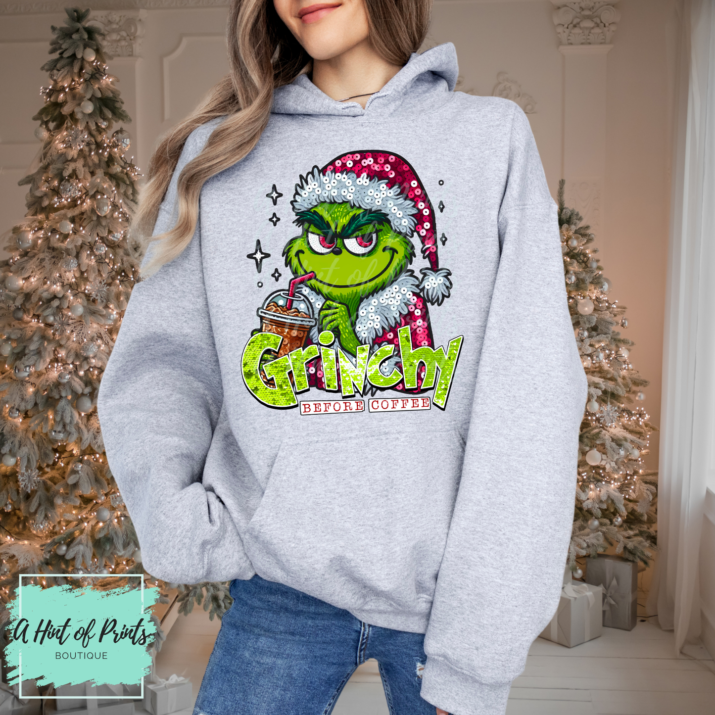 A Little Moody Before Coffee | Holiday Graphic Tee, Hoodie & Crewneck