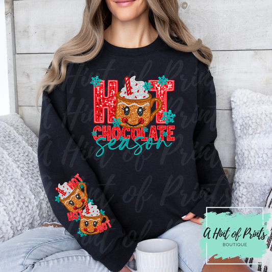 Hot Chocolate Season Hoodie & Crewneck | Cozy Winter Sweatshirt