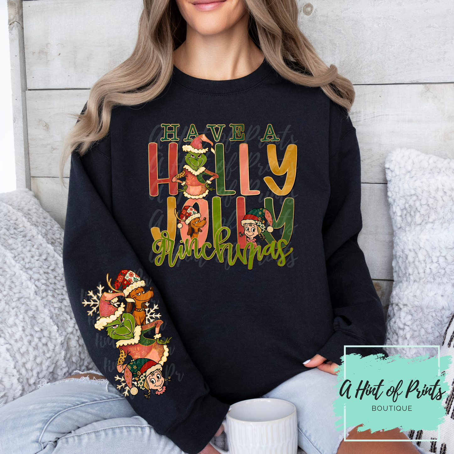 Holly Jolly Christmas Hoodie & Crewneck | Funny Holiday Sweater