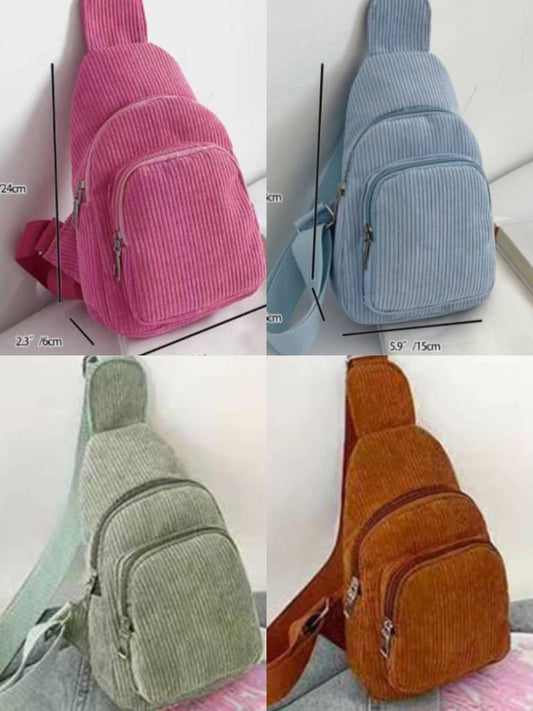 CORDUROY SLING BAG