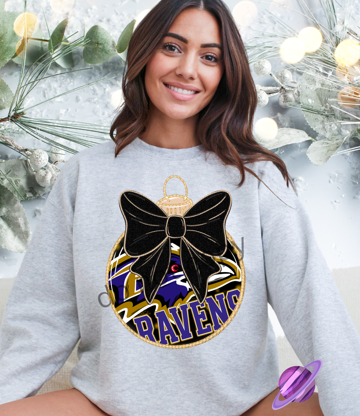 FOOTBALL ORNAMENT BLING SWEATSHIRT (MULTIPLE CHOICES) PART 3