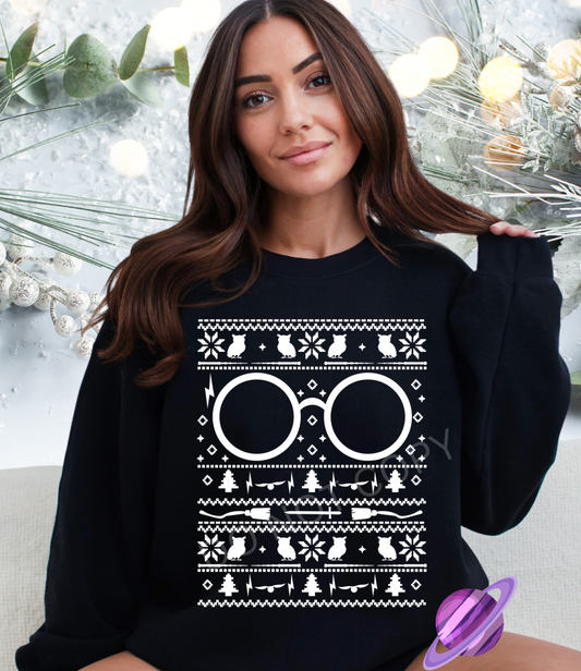 HP 2 UGLY SWEATER CREWNECK SWEATSHIRT