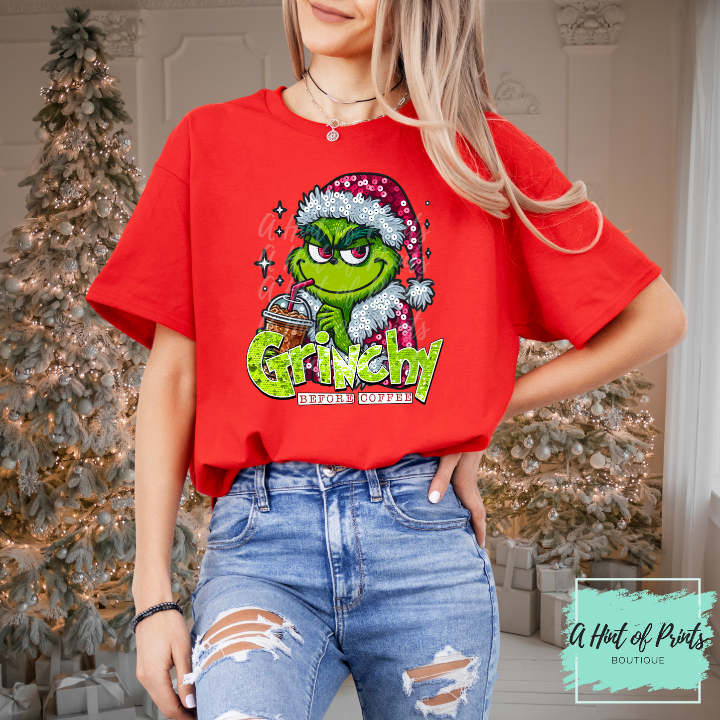 A Little Moody Before Coffee | Holiday Graphic Tee, Hoodie & Crewneck