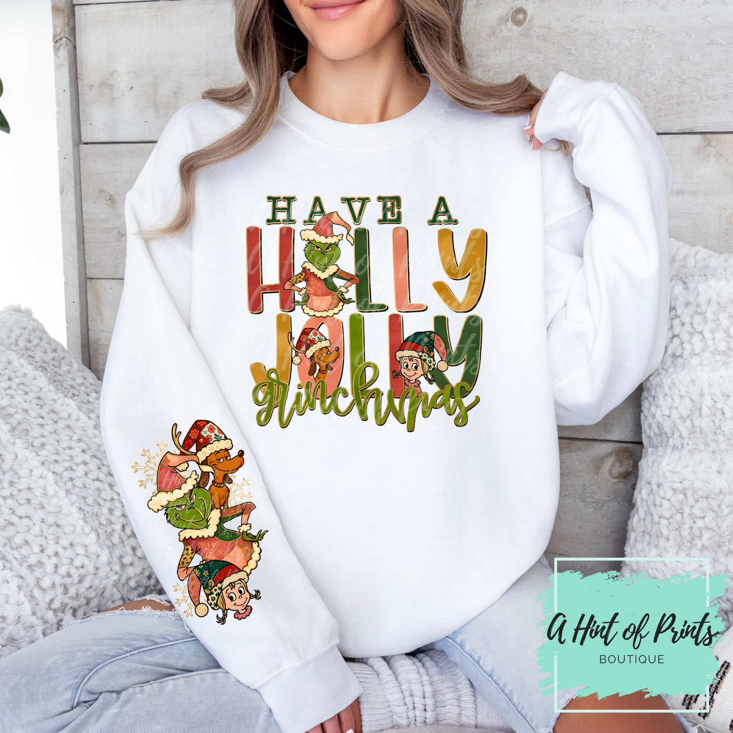 Holly Jolly Christmas Hoodie & Crewneck | Funny Holiday Sweater