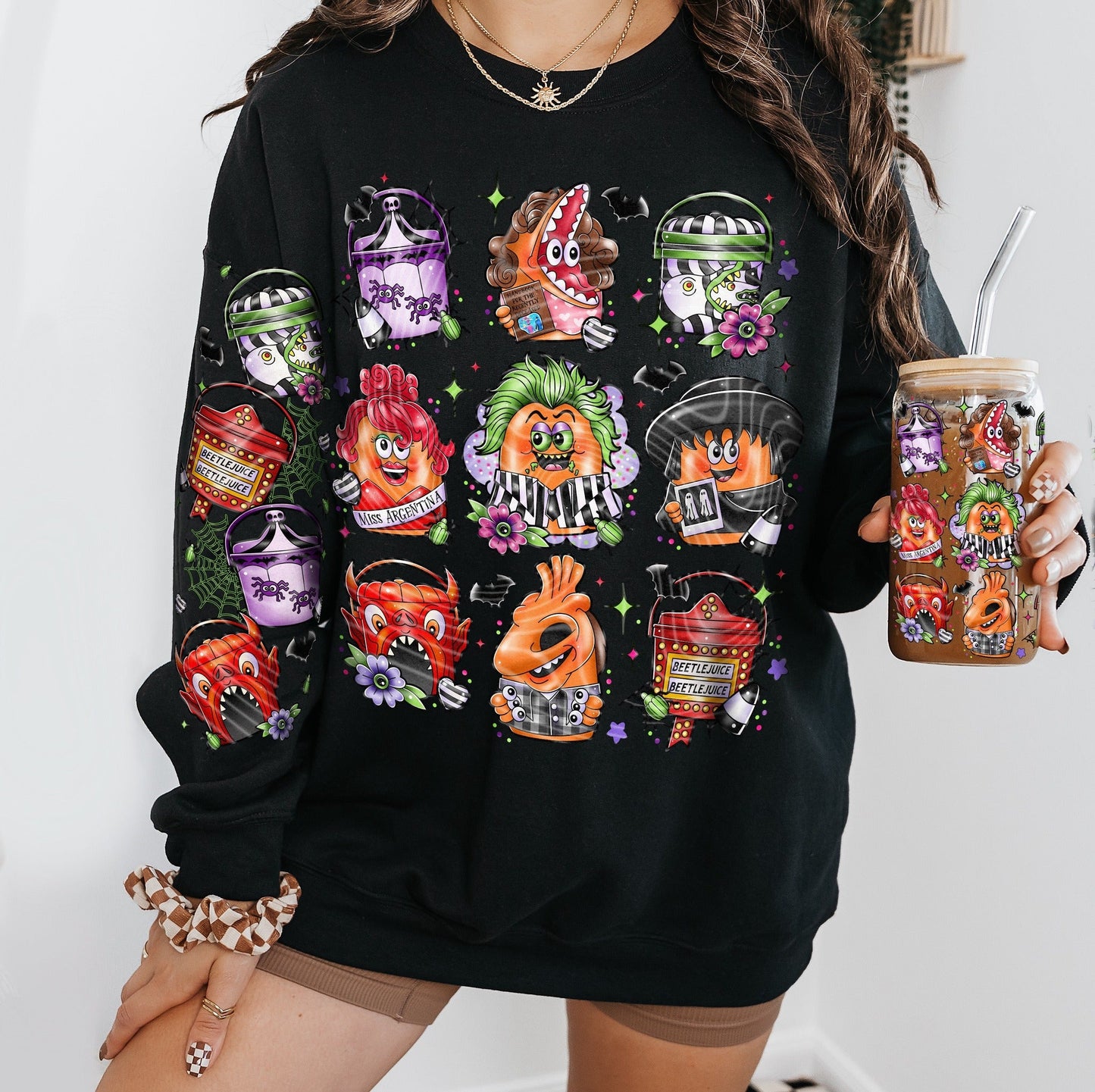 BJ NUGGETS CREWNECK SWEATSHIRT W/ SLEEVE PRINT