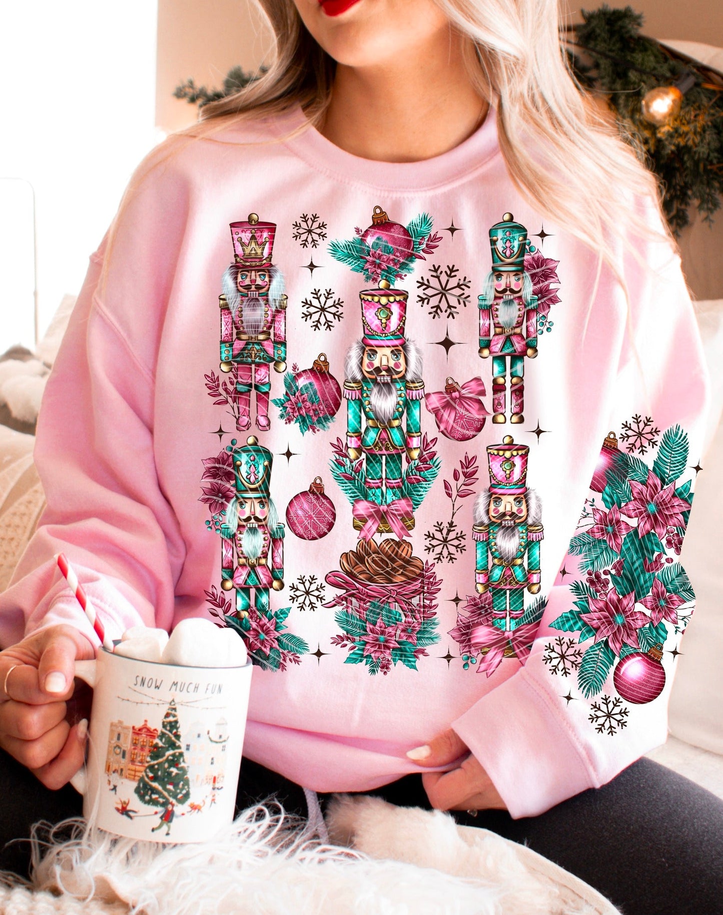 NUT CRACKERS SWEATSHIRT W/ SLEEVE PRINT