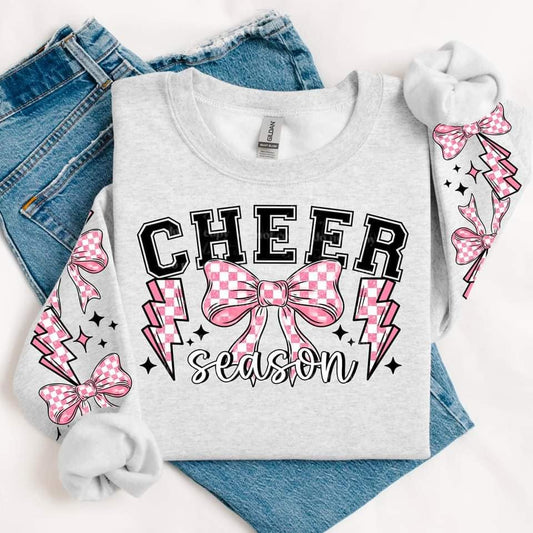 CHEER SEASON SWEATSHIRT W/ SLEEVE PRINT