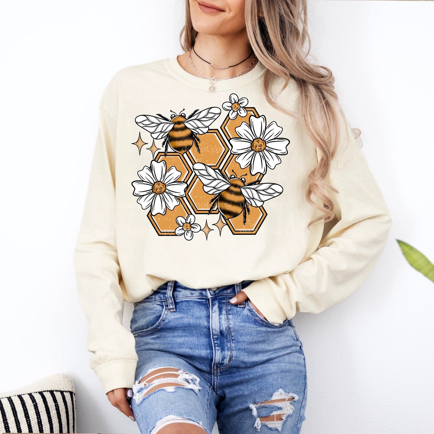 FLORAL BEES SWEATSHIRT