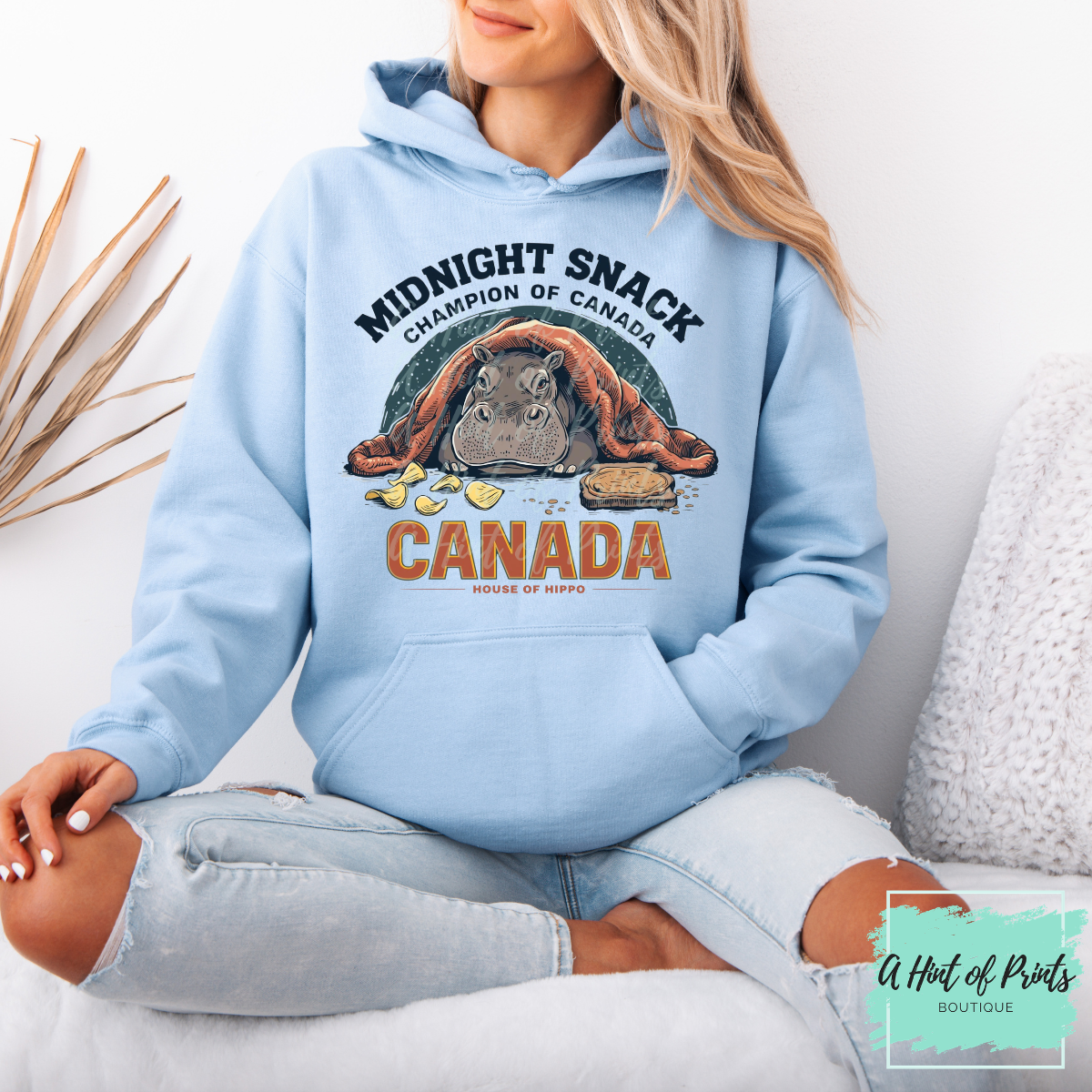 Midnight Snack Champion of Canada – House Hippo Shirt, Crewneck & Hoodie