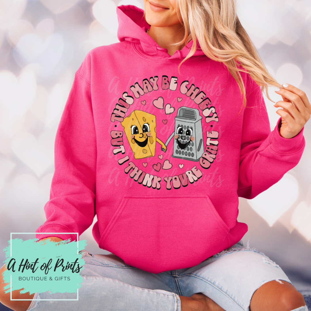This may be Cheesy Punny Valentine’s Day Graphic Tee, Crewneck & Hoodie