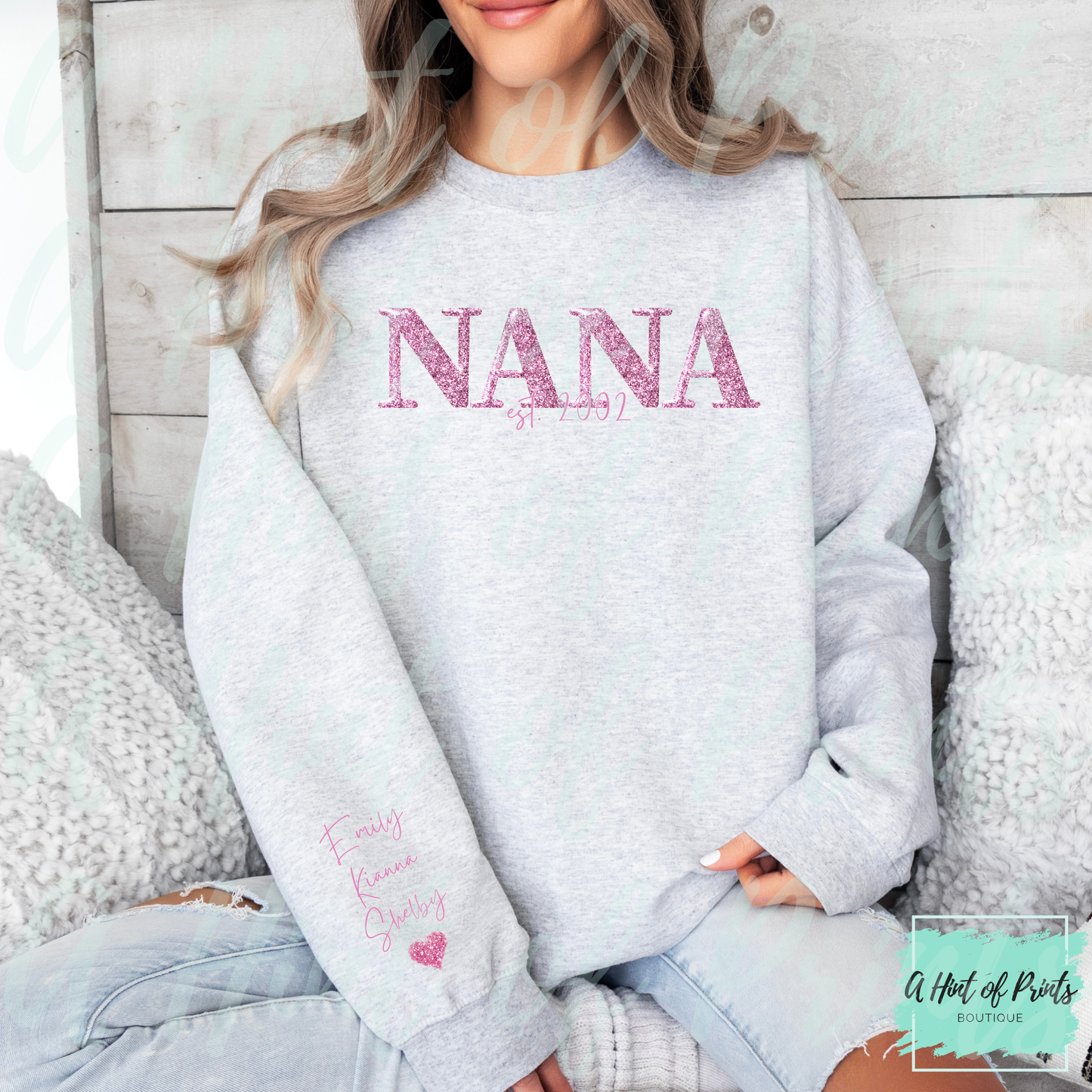 Personalized Glitter Mama Apparel – Custom Est Year Shirt, Hoodie, Sweatshirt, Tank