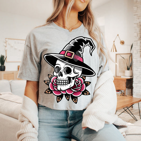 WITCH SKULL TATTOO SWEATSHIRT
