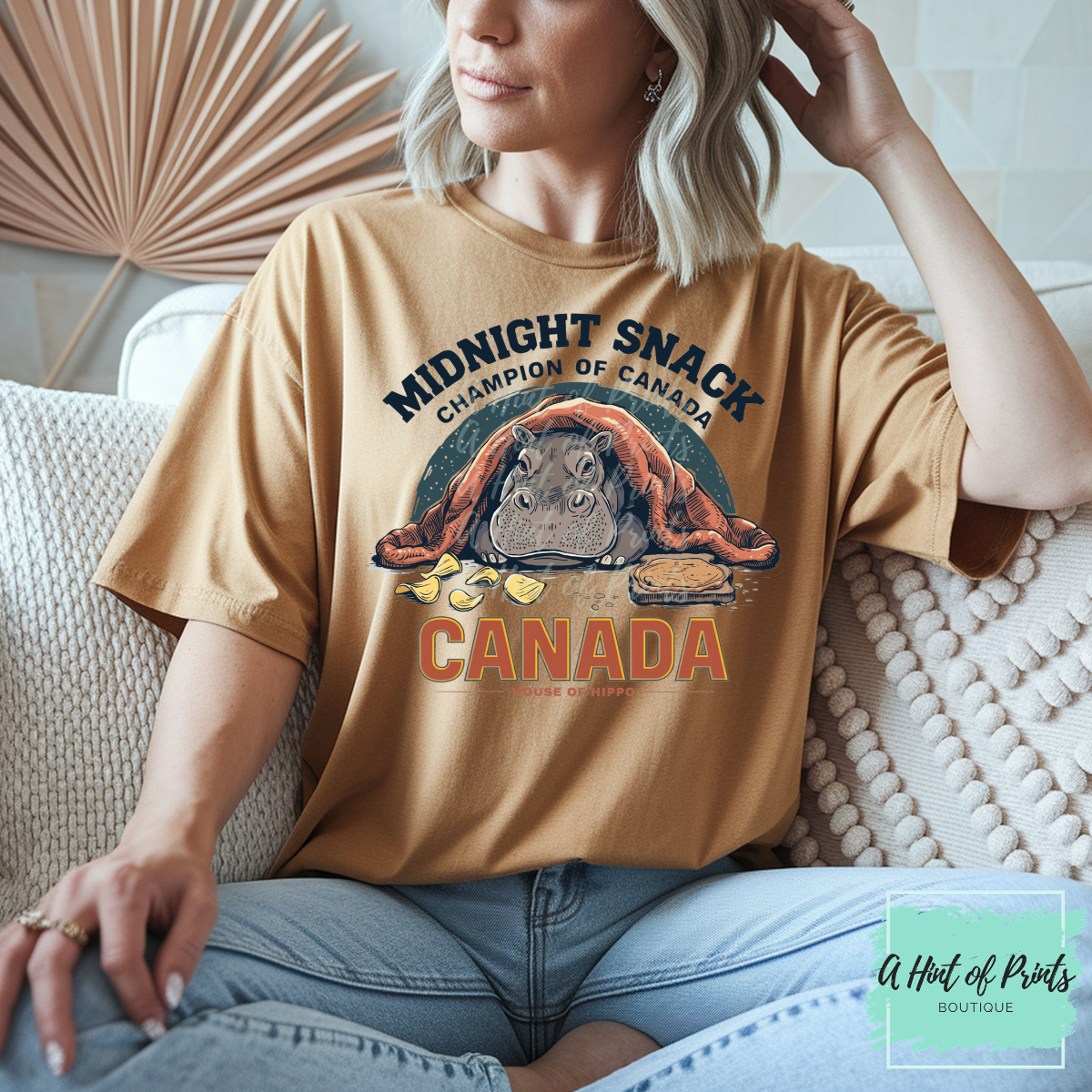 Midnight Snack Champion of Canada – House Hippo Shirt, Crewneck & Hoodie