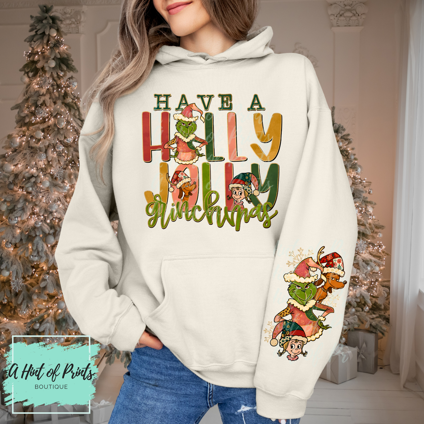Holly Jolly Christmas Hoodie & Crewneck | Funny Holiday Sweater