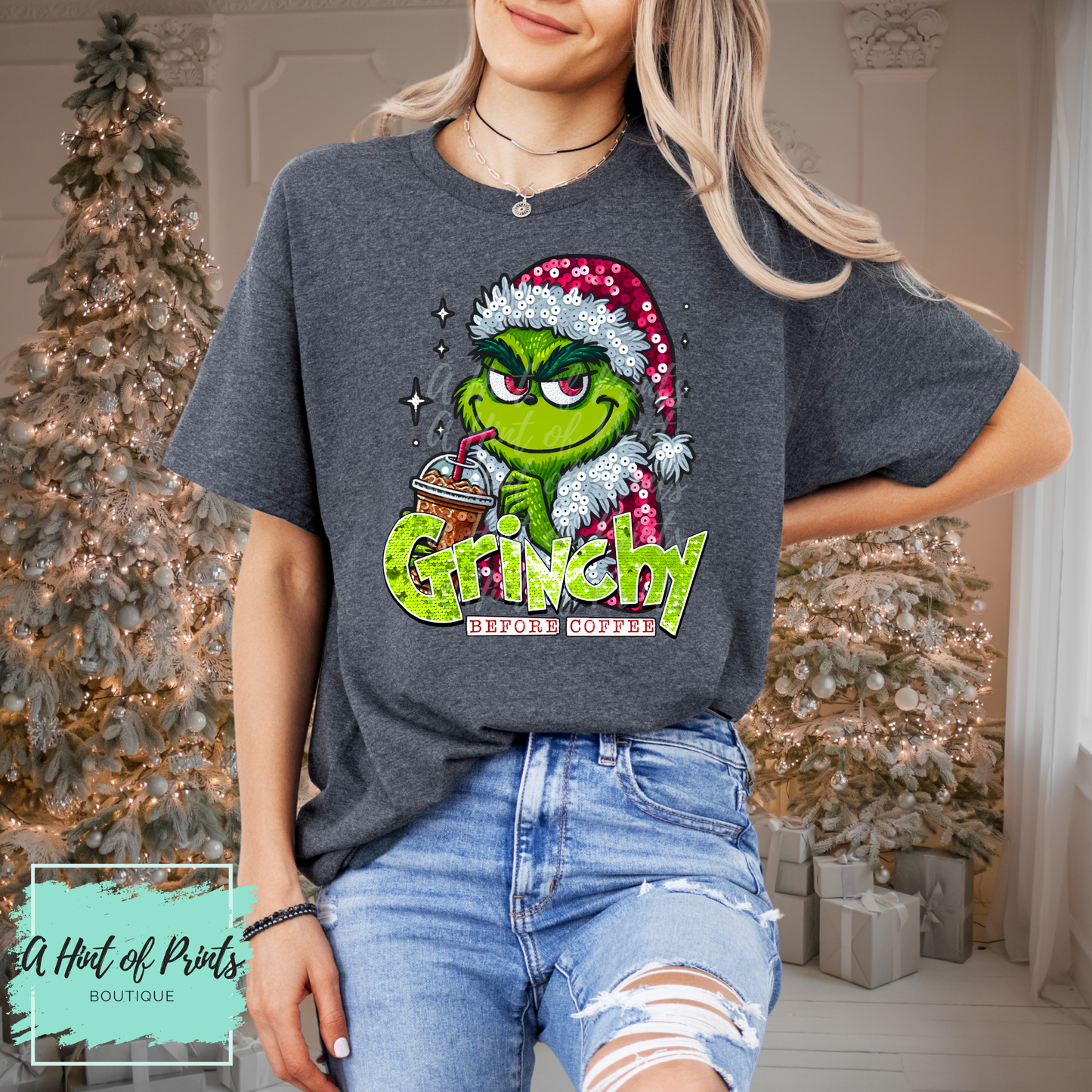 A Little Moody Before Coffee | Holiday Graphic Tee, Hoodie & Crewneck