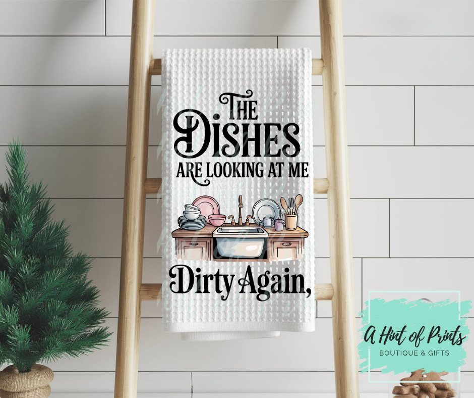 Funny Kitchen Tea Towel – Humorous Kitchen Decor (6 Designs)