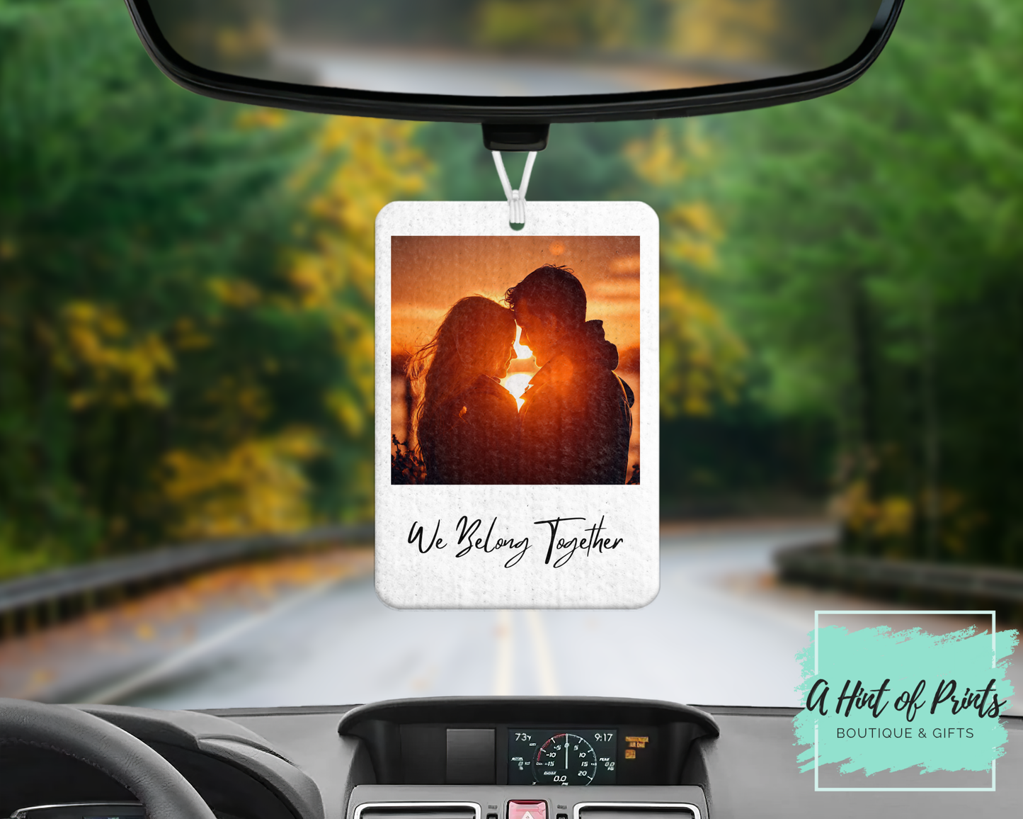 Custom Photo Car Air Freshener – Drive Safe / Get Home Safe Personalized Air Freshener