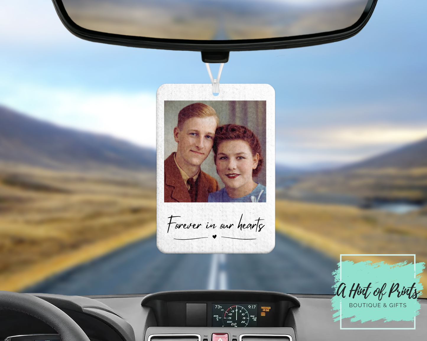 Custom Photo Car Air Freshener – Drive Safe / Get Home Safe Personalized Air Freshener
