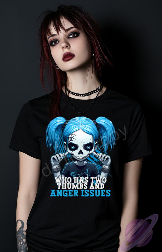 TWO THUMBS AND ANGER ISSUES TEE