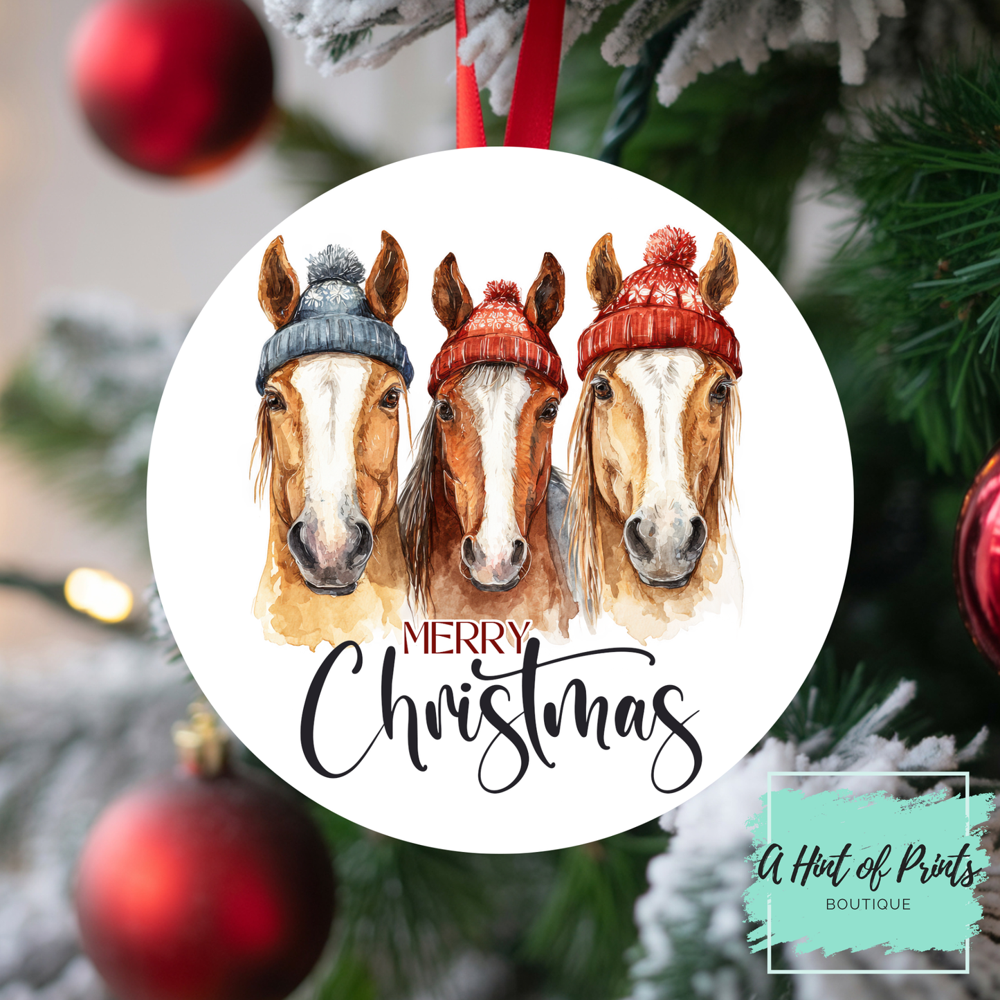 Farm Animal Christmas Ornaments | Farmhouse Holiday Decor