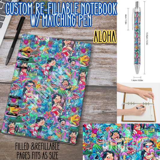 ALOHA -Matching A5 Notebook & Pen Set Round 4 Preorder Closing 5/17