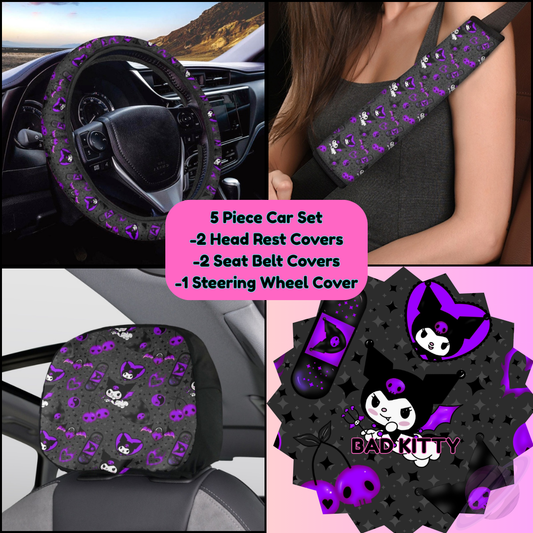 5 PIECE CAR SET-BAD KITTY-PREORDER CLOSING 9/5