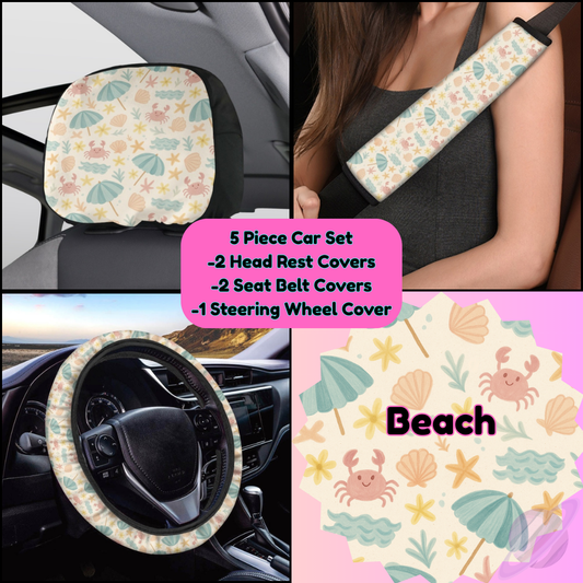 5 PIECE CAR SET-BEACH-PREORDER CLOSING 9/5