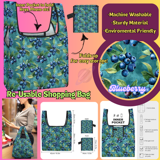 BLUEBERRY-SHOPPING BAGS 2-PREORDER CLOSING 6/27
