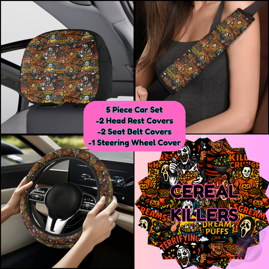 5 PIECE CAR SET-CEREAL KILLERS-PREORDER CLOSING 9/5