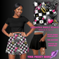 CHECKERED DOODLE HEARTS - POCKET SKORT RUN 2 - PREORDER CLOSING 5/21