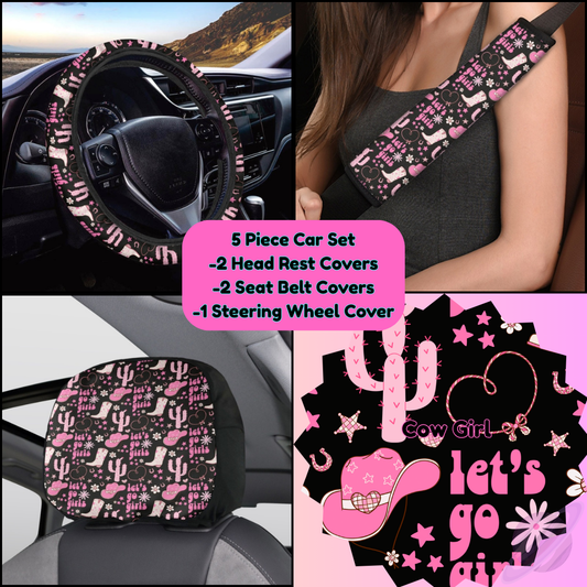 5 PIECE CAR SET-COW GIRL-PREORDER CLOSING 9/5