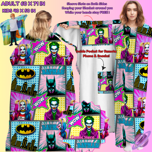 WEARABLE THROW RUN-COMIC HERO-PREORDER CLOSING 8/31