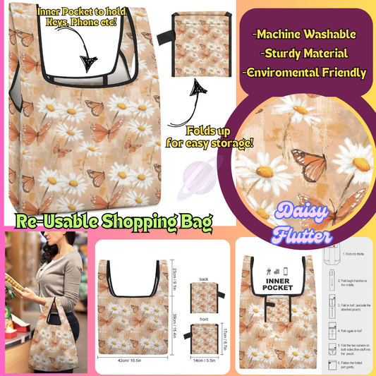 DAISY FLUTTER-SHOPPING BAGS 2-PREORDER CLOSING 6/27