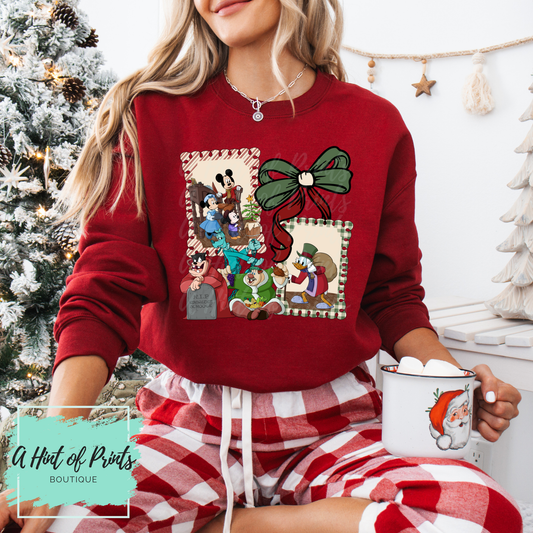 Christmas Carol Cartoon Shirt, Crewneck & Hoodie | Holiday Sweater