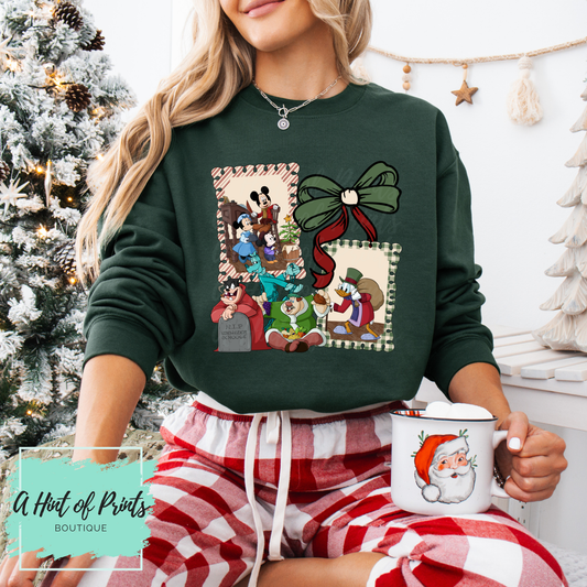 Christmas Carol Cartoon Shirt, Crewneck & Hoodie | Holiday Sweater