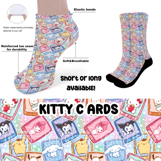 KITTY CARDS- CUSTOM PRINTED SOCKS ROUND 2