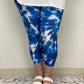 Blue Tie Dye Capri w/ Pockets