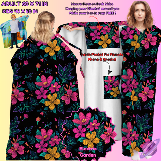 WEARABLE THROW RUN-ELECTRIC GARDEN-PREORDER CLOSING 8/31