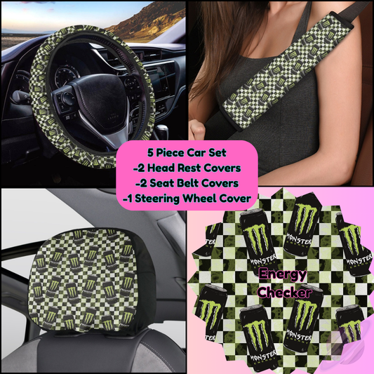5 PIECE CAR SET-ENERGY CHECKER-PREORDER CLOSING 9/5