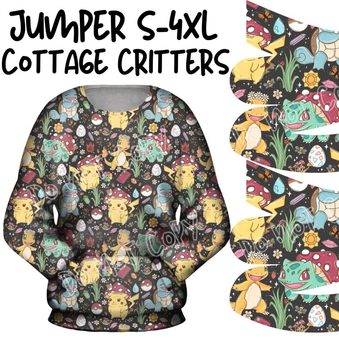 Cottage Critters Jumper Crewneck Sweater