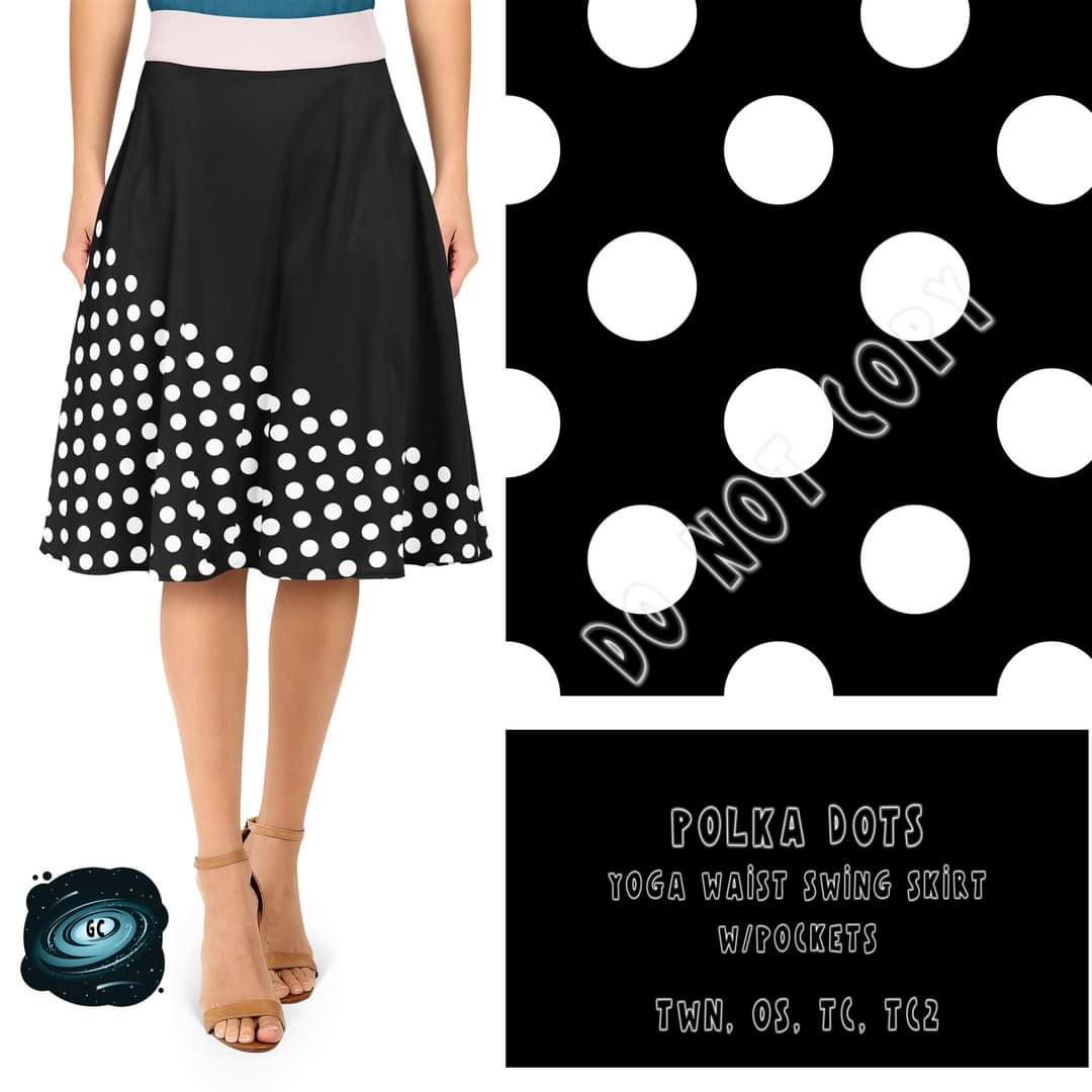 Polka Dots Swing Skirt