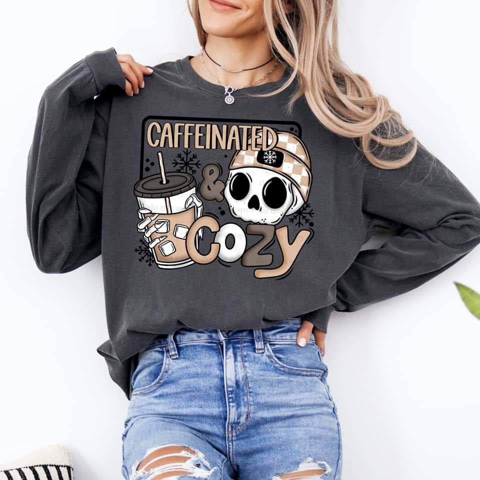 CAFFINATED COZY SWEATSHIRT