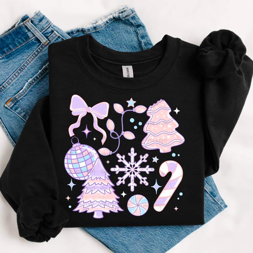 PASTEL HOLIDAY SWEATSHIRT