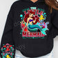 MERMAID HOODIE FRONT & SLEEVE DESIGN