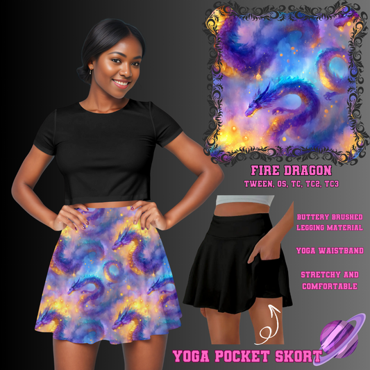 FIRE DRAGON - POCKET SKORT RUN 2 - PREORDER CLOSING 5/21