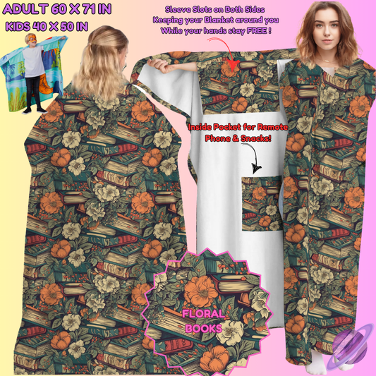 WEARABLE THROW RUN-FLORAL BOOKS-PREORDER CLOSING 8/31