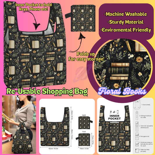 FLORAL BOOKS-SHOPPING BAGS 2-PREORDER CLOSING 6/27