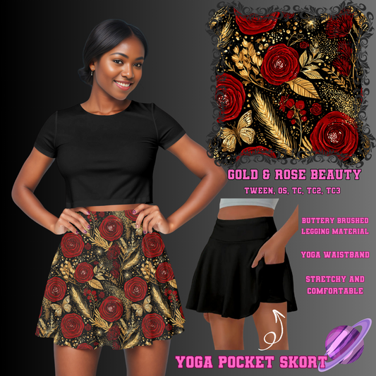 GOLD & ROSE BEAUTY - POCKET SKORT RUN 2 - PREORDER CLOSING 5/21