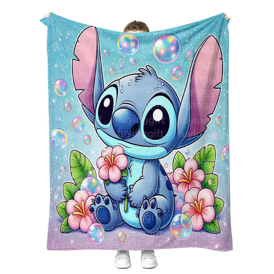 Cartoon Alien Throw Blanket | Sofa Throw Blanket